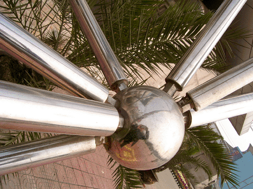 霍林郭勒不锈钢螺栓球网架