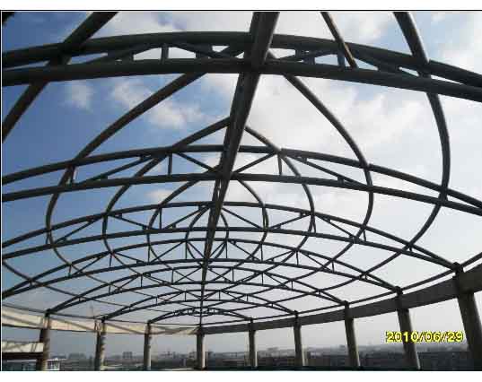 霍林郭勒中煤朔州宾馆管桁架工程